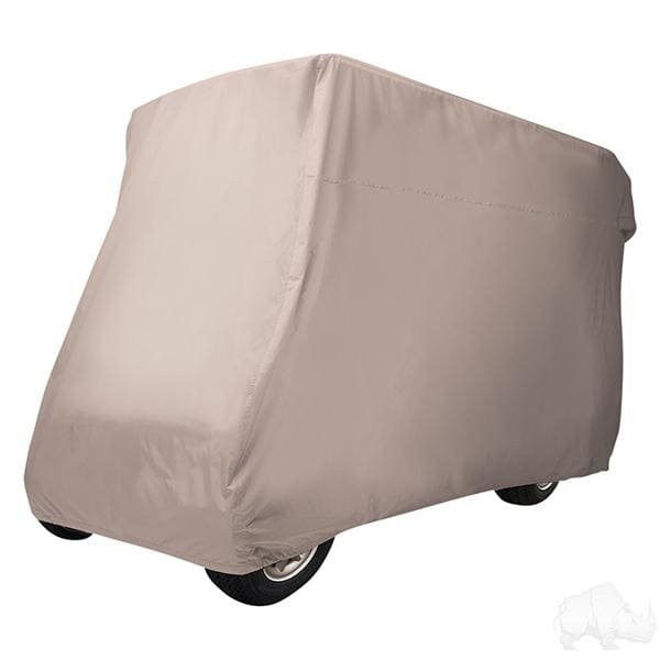 Universal four person golf cart protective storage cover 