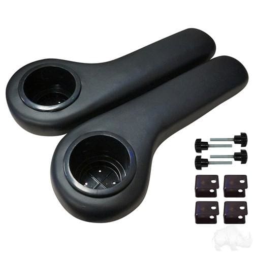 Universal Golf Cart Padded Arm Rest Cup Holder Set in Choice of Color