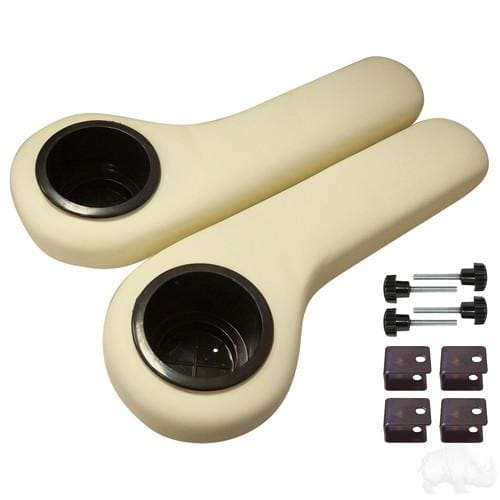 Universal Golf Cart Padded Arm Rest Cup Holder Set in Choice of Color