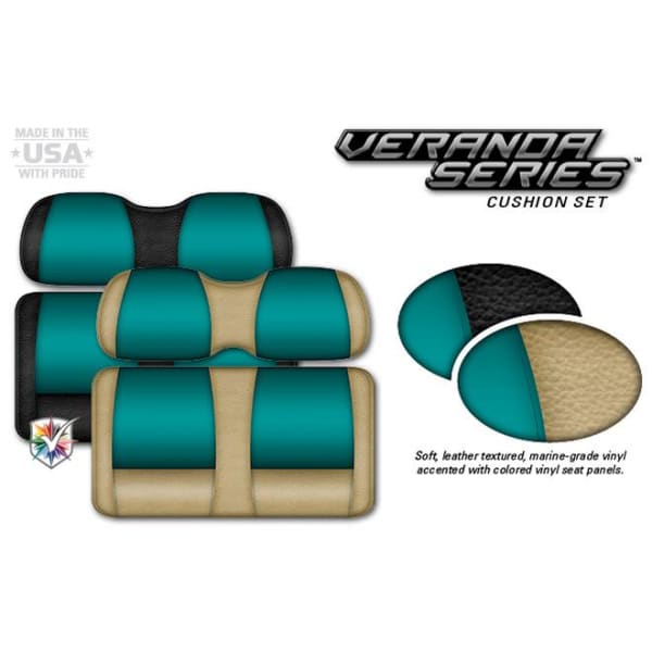 Yamaha drive golf cart front seat cushions - veranda by 