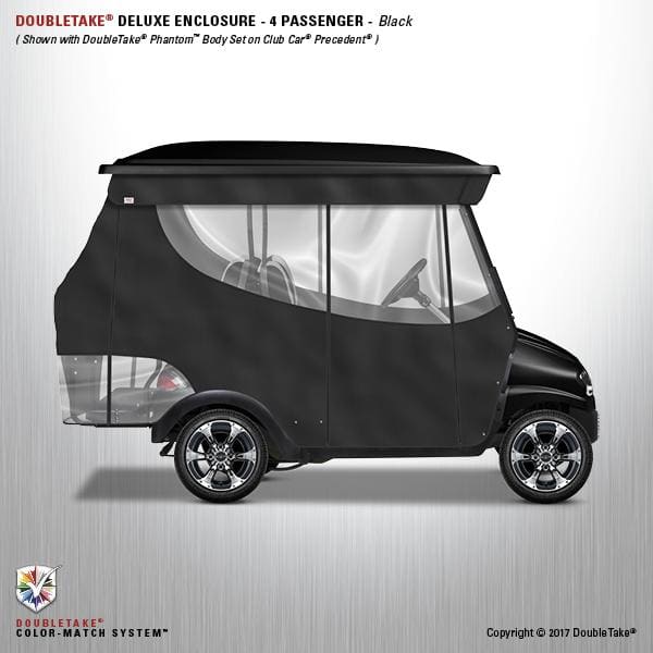 Yamaha DRIVE Doubletake Deluxe Four Passenger Golf Cart Enclosure - Choice of 20 Colors